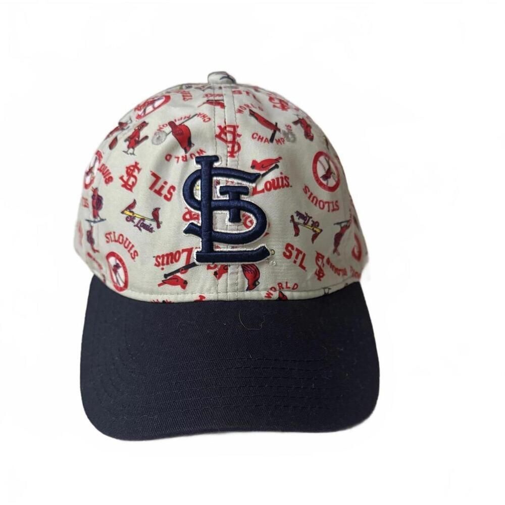 St. Louis Cardinals Baseball Cap Adjustable MLB Hat Navy Red